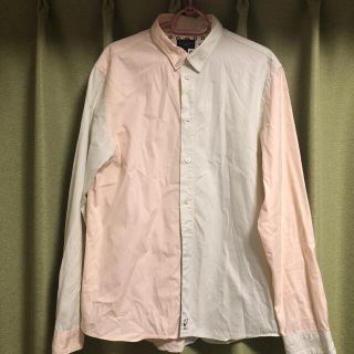 ポールスミス PAUL SMITH バイカラー 長袖 シャツ M