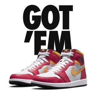 ナイキ(NIKE)のNIKE AIR JORDAN 1 LIGHT FUSION RED(スニーカー)