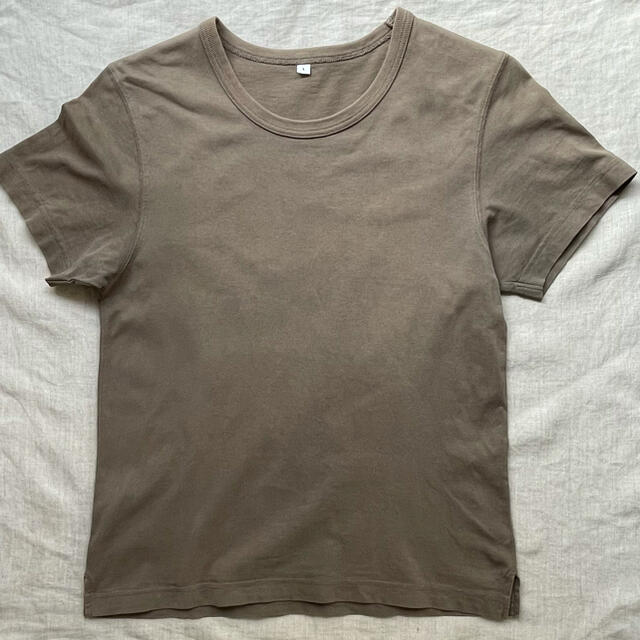 MUJI (無印良品)(ムジルシリョウヒン)の無印良品　Tシャツ　レディース　Lサイズ　中古　２枚セット レディースのトップス(Tシャツ(半袖/袖なし))の商品写真