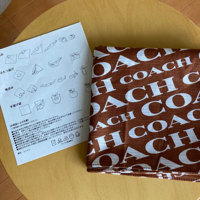 COACH(コーチ)のCOACH 風呂敷　コーチ　美品　包み方付き インテリア/住まい/日用品の日用品/生活雑貨/旅行(日用品/生活雑貨)の商品写真