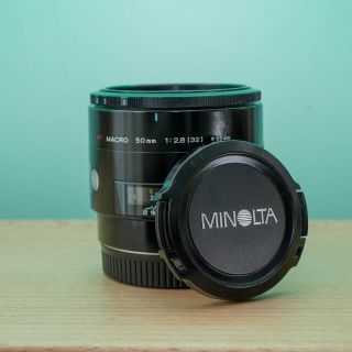 コニカミノルタ(KONICA MINOLTA)の【実用並品】Minolta AF Macro 50mm f2.8 初期型(レンズ(単焦点))