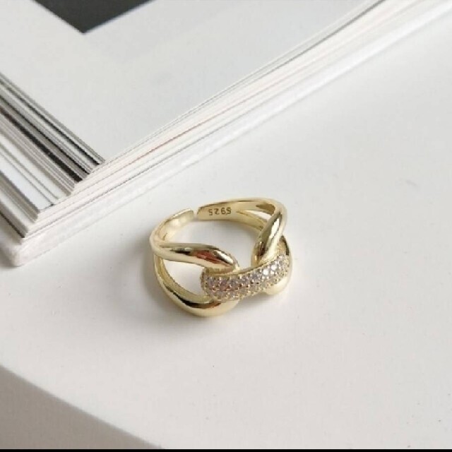 大人気 Feminine gold リング 新品未使用 完売　silver925 レディースのアクセサリー(リング(指輪))の商品写真