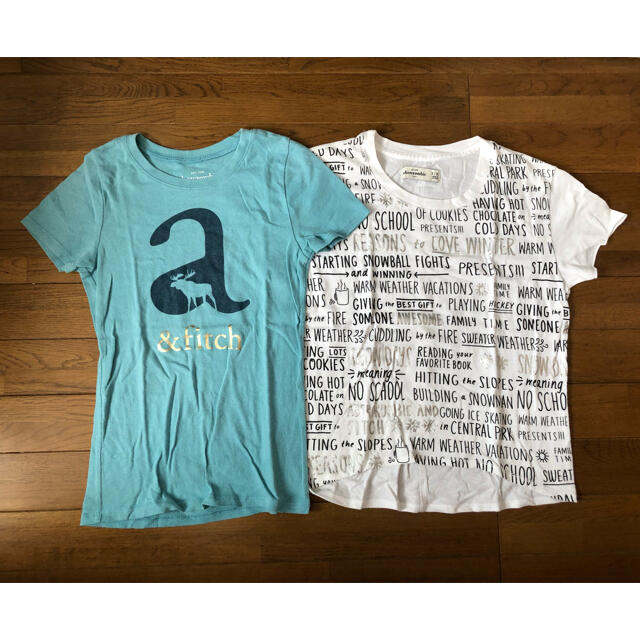 Abercrombie&Fitch(アバクロンビーアンドフィッチ)のアバクロ　Tシャツ 2枚セット　120〜130cm キッズ/ベビー/マタニティのキッズ服女の子用(90cm~)(Tシャツ/カットソー)の商品写真