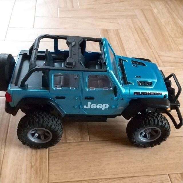 Jeep(ジープ)のジョーゼン ラジコン ブルー 1/24 Jeep ラングラー ルビコン エンタメ/ホビーのおもちゃ/ぬいぐるみ(ホビーラジコン)の商品写真