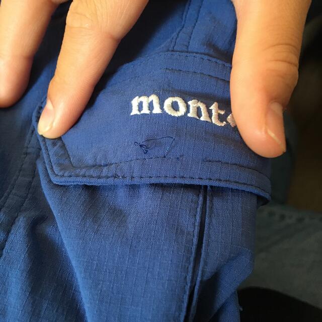 mont bell(モンベル)のモンベル　120 ズボン　紺色　キッズ キッズ/ベビー/マタニティのキッズ服男の子用(90cm~)(パンツ/スパッツ)の商品写真