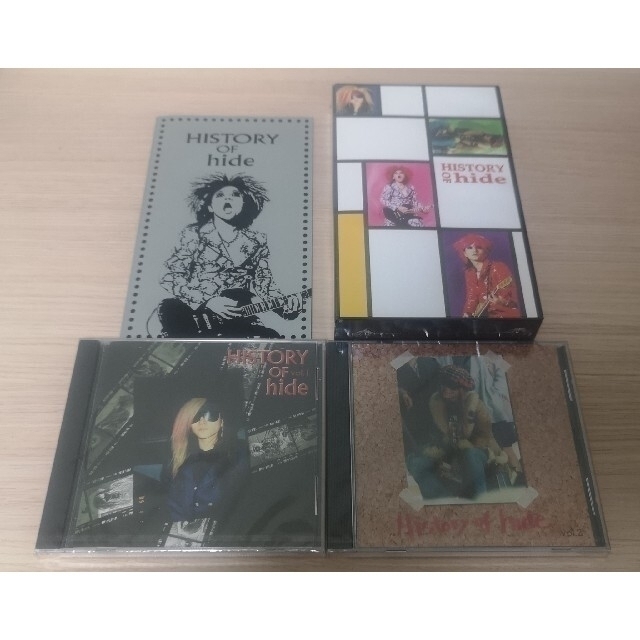 39ERLANGERデランジェ新品◆HISTORY OF hide CD vol.1&2＋VHSセット