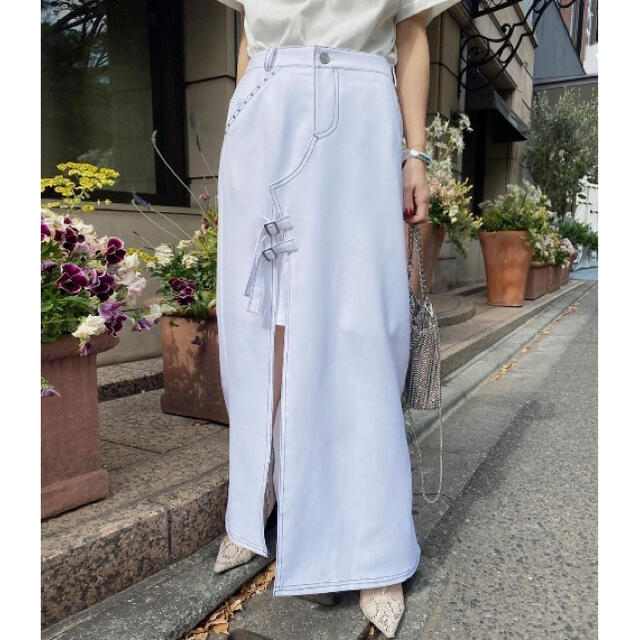 美品 SLIT SKIRT LAYERED PANTS