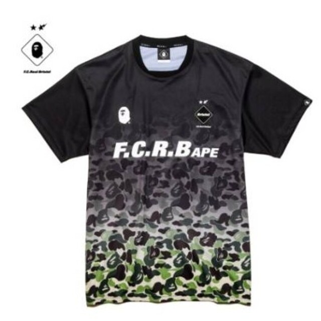 F.C.R.BAPE FCRB GAME SHIRT L BLACK 黒