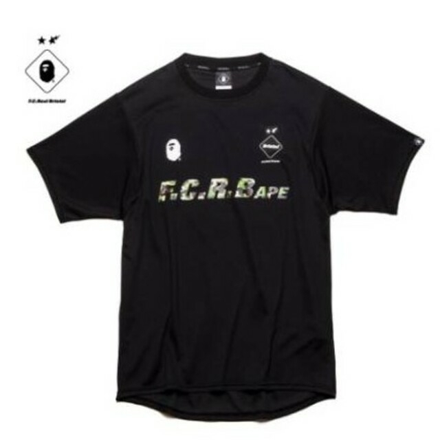 F.C.R.BAPE FCRB 938 TEAM TEE L BLACK 黒 Tシャツ+カットソー(半袖+袖なし)
