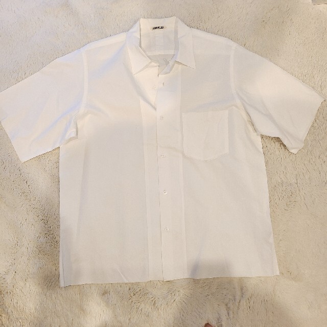 AURALEE 開襟シャツ オープンカラーシャツ 白シャツ | フリマアプリ ラクマ