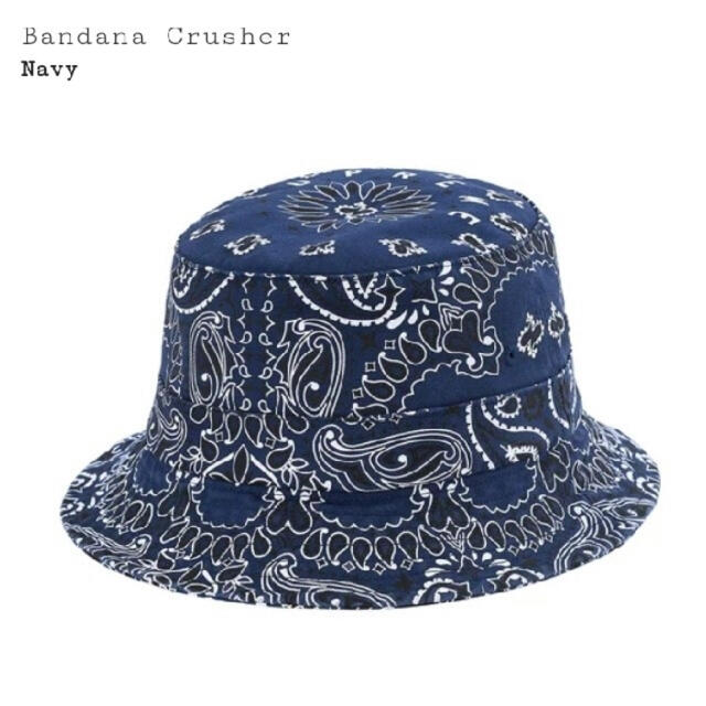 ハットSupreme Bandana Crusher Navy  M/L