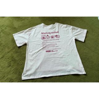 Tシャツ　オーバーサイズ　ランドリー柄(Tシャツ(半袖/袖なし))