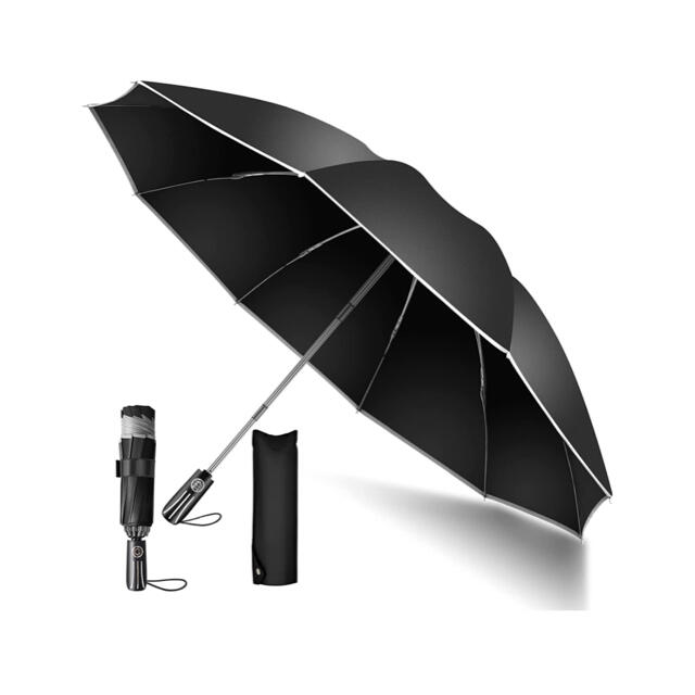 2021最新 10本骨 & 逆折り式】 折りたたみ傘 ワンタッチ 自動開閉 メンズのファッション小物(傘)の商品写真