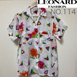 値下げ中、LEONARD、レオナール、半袖、夏、花柄、美品、おしゃれ、人気