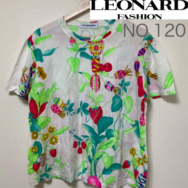 値下げ中、LEONARD、レオナール、半袖、夏、花柄、美品、おしゃれ、人気