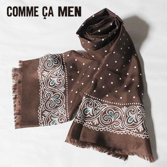 COMME CA MEN - 新品 コムサメン イタリー製 シルク100% ストールの