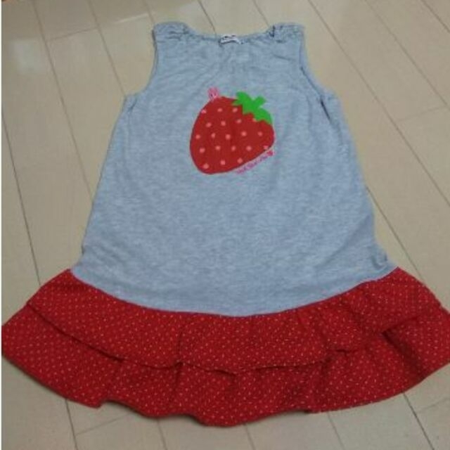 mikihouse(ミキハウス)の☆HOT BISCUITS☆100cm ワンピース キッズ/ベビー/マタニティのキッズ服女の子用(90cm~)(ワンピース)の商品写真