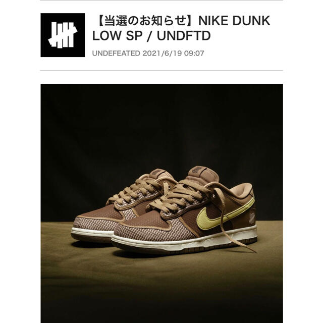 スニーカーダンク DUNK