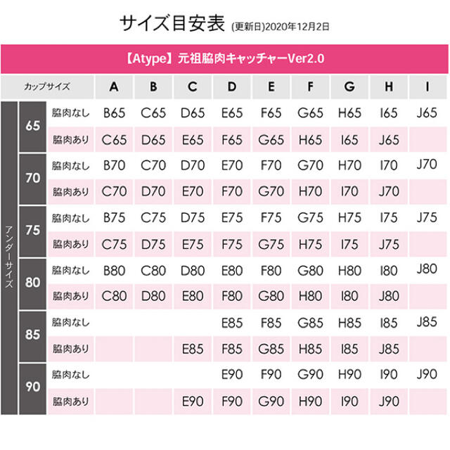 HEAVEN Japan(ヘヴンジャパン)の元祖脇肉キャッチャーver2.0 D75 2枚セット レディースの下着/アンダーウェア(ブラ)の商品写真