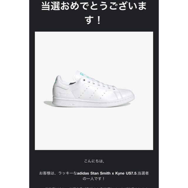 adidas stan smith × kyne 25.5cm