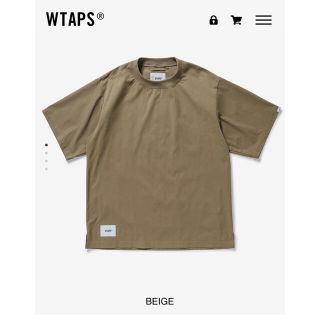 ダブルタップス(W)taps)のwtaps smock sサイズ ベージュ(Tシャツ/カットソー(半袖/袖なし))