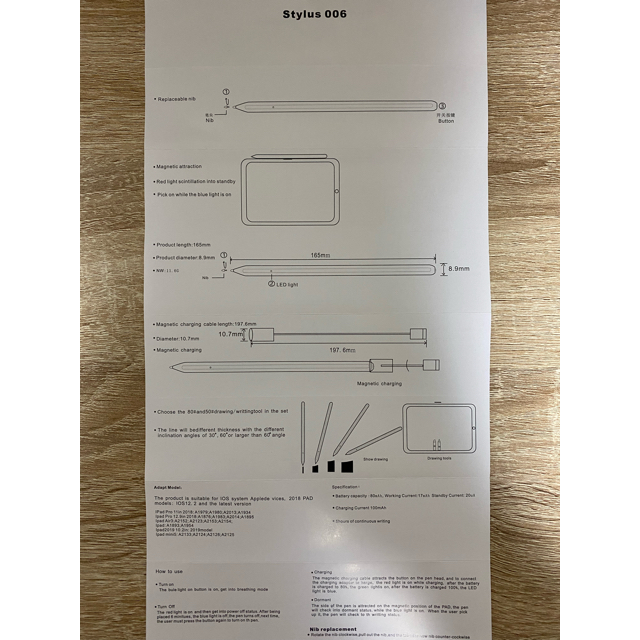 【美品】iPad用 pencil(磁気吸着) スマホ/家電/カメラのPC/タブレット(その他)の商品写真