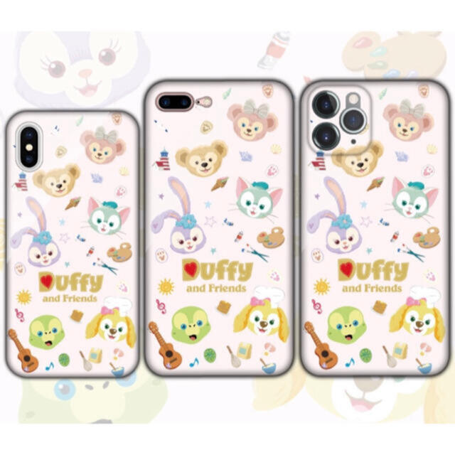 ダッフィー(ダッフィー)の2020夏柄　ダッフィー フレンズ　iPhoneケース　スマホカバー スマホ/家電/カメラのスマホアクセサリー(iPhoneケース)の商品写真