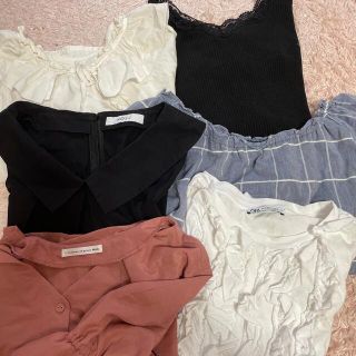 ザラ(ZARA)のトップス　まとめ売り　ZARA ヘザー(カットソー(半袖/袖なし))