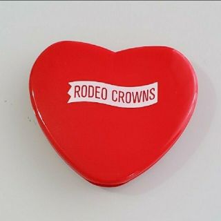 ロデオクラウンズ(RODEO CROWNS)の新品 ロデオクラウンズ ハート型鏡  赤(ミラー)