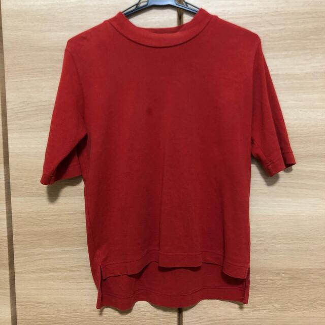 moussy(マウジー)のトップス　オレンジ　赤 レディースのトップス(Tシャツ(半袖/袖なし))の商品写真