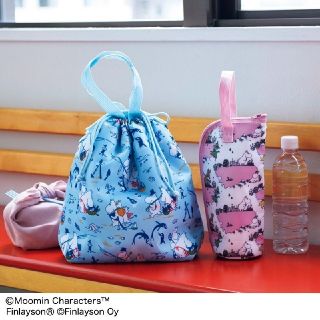 タカラジマシャ(宝島社)のMOOMIN　フィンレイソン　ふわふわ保冷バッグ&保冷ペットボトルホルダー(弁当用品)