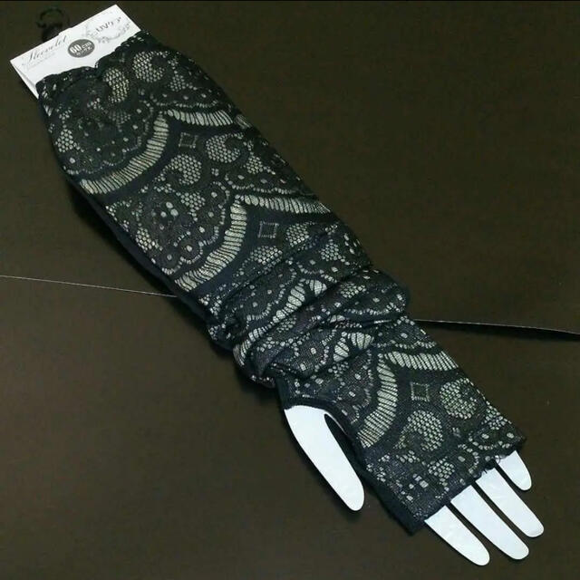 UV ケア 日焼け防止に 新品 未使用品 ロングタイプ アームカバー 60㎝ ハンドメイドのファッション小物(手袋)の商品写真
