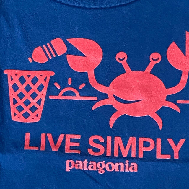 patagonia(パタゴニア)のパタゴニア★Tシャツ★2T★90〜95くらい★カニさんネイビー キッズ/ベビー/マタニティのキッズ服男の子用(90cm~)(Tシャツ/カットソー)の商品写真