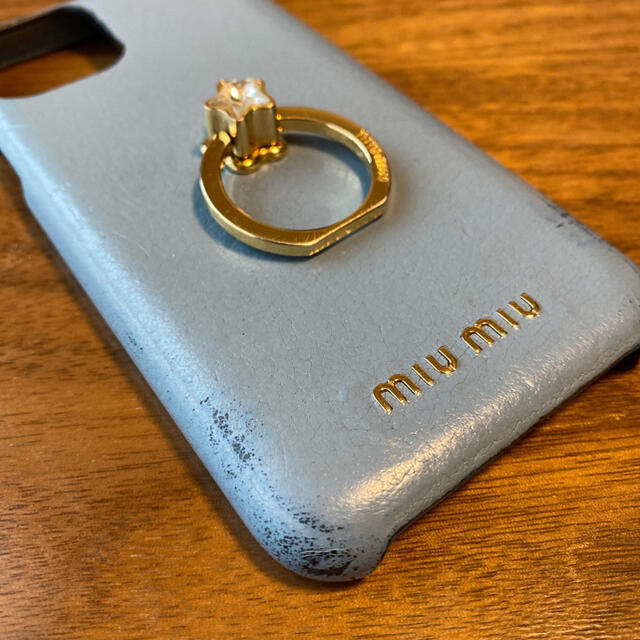 miumiu(ミュウミュウ)のiPhone11pro miumiu リング付き スマホ/家電/カメラのスマホアクセサリー(iPhoneケース)の商品写真