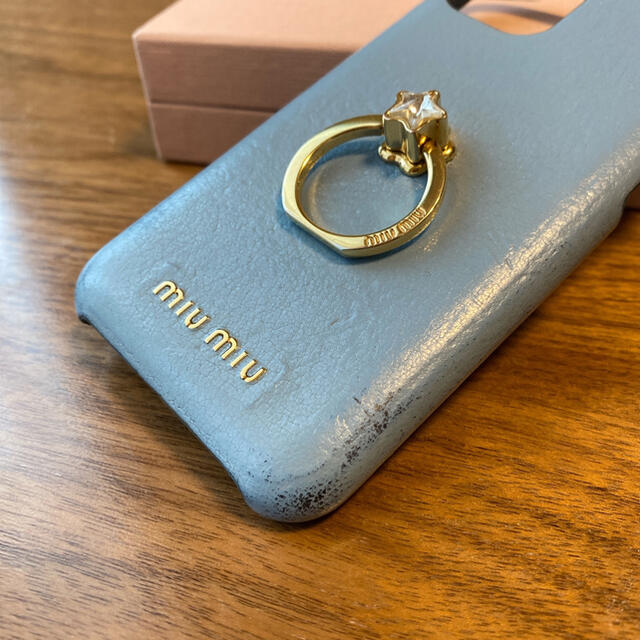 miumiu(ミュウミュウ)のiPhone11pro miumiu リング付き スマホ/家電/カメラのスマホアクセサリー(iPhoneケース)の商品写真