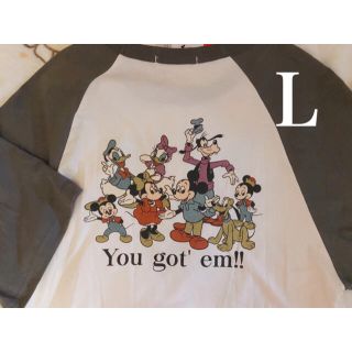 アベイル(Avail)のレトロミッキー Tシャツ アベイル 半袖Tシャツ ミッキー&フレンズ Lサイズ(Tシャツ(半袖/袖なし))