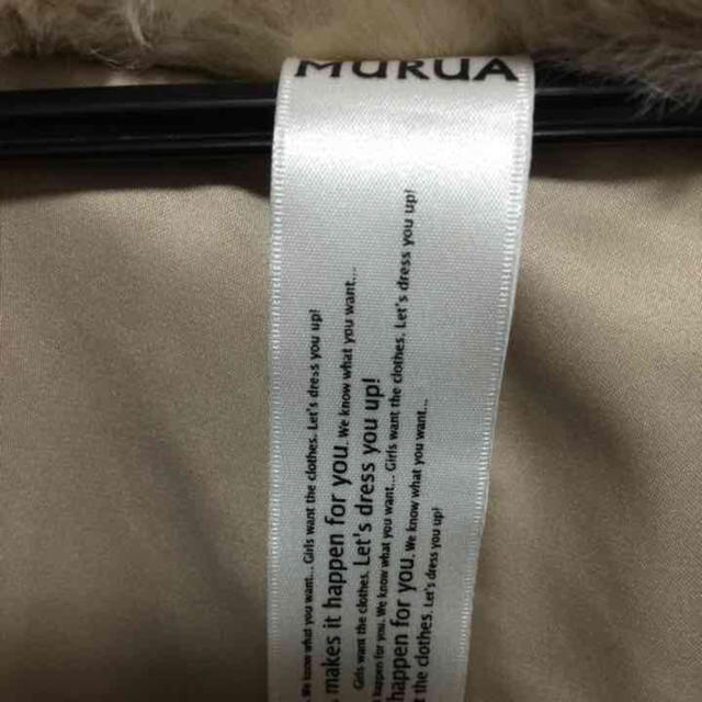 MURUA(ムルーア)の値下げ！MURUA フェイクファーコート レディースのジャケット/アウター(毛皮/ファーコート)の商品写真