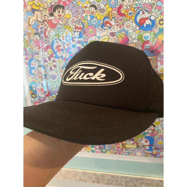 HYSTERIC GLAMOUR(ヒステリックグラマー)の名作　ロックブランド　ヒステリックグラマー　FUCKロゴデザインメッシュcap メンズの帽子(キャップ)の商品写真