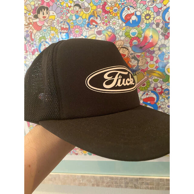 HYSTERIC GLAMOUR(ヒステリックグラマー)の名作　ロックブランド　ヒステリックグラマー　FUCKロゴデザインメッシュcap メンズの帽子(キャップ)の商品写真