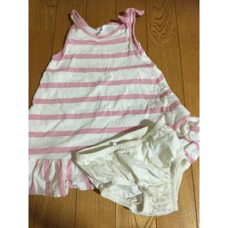 ベビーギャップ(babyGAP)のノースリーブワンピース　ボーダー　babygap(ワンピース)