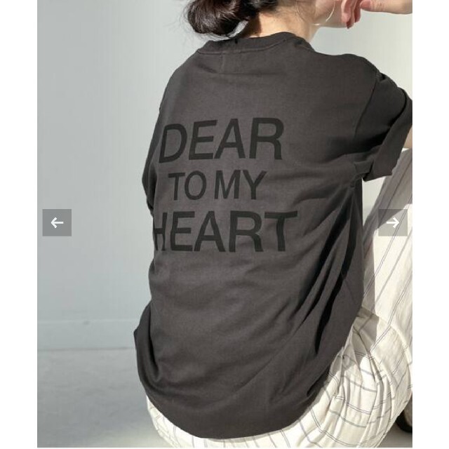 Spick & Span(スピックアンドスパン)のDEAR HEARTバックロゴT レディースのトップス(Tシャツ(半袖/袖なし))の商品写真