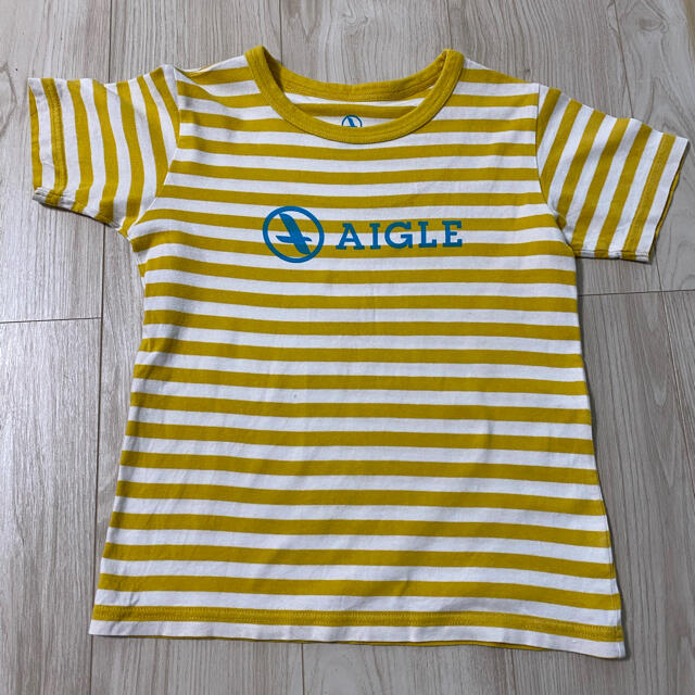 AIGLE(エーグル)のAIGLE ボーダーTシャツ　120 キッズ/ベビー/マタニティのキッズ服女の子用(90cm~)(Tシャツ/カットソー)の商品写真