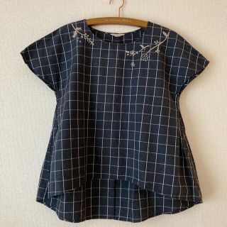 サマンサモスモス(SM2)のSamansa Mos2 刺繍ブラウス(シャツ/ブラウス(半袖/袖なし))