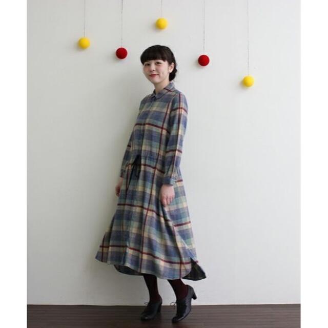 l'atelier du savon - l'atelier du savon☆チェックシャツワンピース