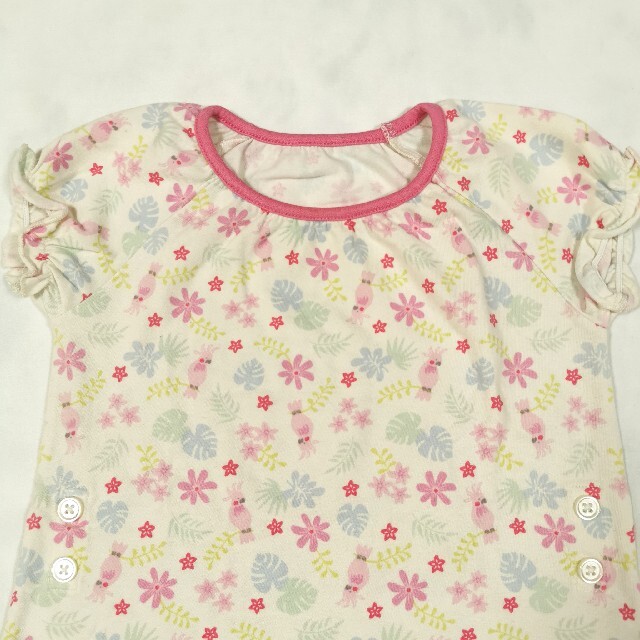 UNIQLO(ユニクロ)の80cm 女の子 UNIQLO パジャマ Tシャツ トップス ズボン キッズ/ベビー/マタニティのベビー服(~85cm)(パジャマ)の商品写真