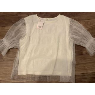 ビームス(BEAMS)の★Akari☺︎✳︎さま専用★ビームスBEAMS ドットチュールトップス(カットソー(半袖/袖なし))