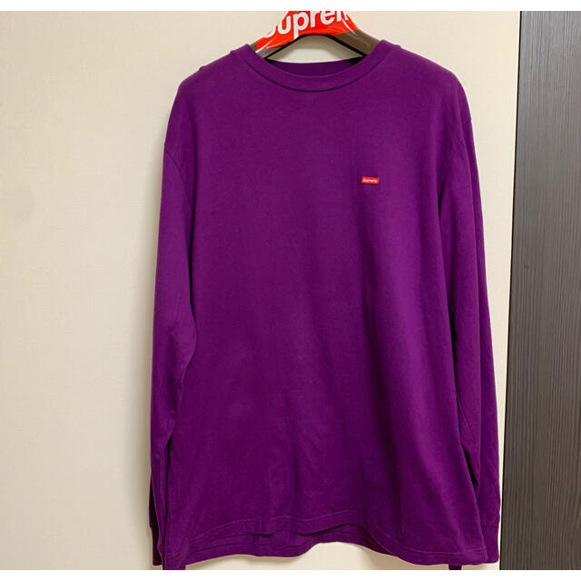 Supreme ロンT small boxlogo　パープル Ｌ　未着用　希少