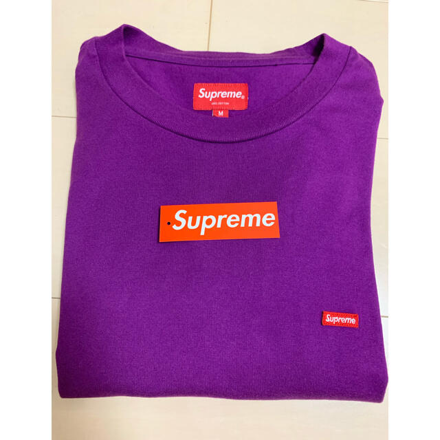 Supreme ロンT small boxlogo　パープル Ｌ　未着用　希少