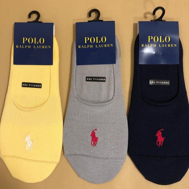 POLO RALPH LAUREN(ポロラルフローレン)の新作新品　レディース  ポロラルフローレン　超人気ペッツソックス3足 送料無料 レディースのレッグウェア(ソックス)の商品写真