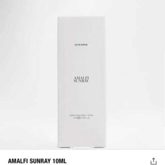 ZARA(ザラ)のZARA AMALFI SUNRAY オードパルファム 10 ML 未開封 コスメ/美容の香水(香水(女性用))の商品写真